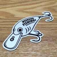 【B-SIDE LABEL STICKER】 Crank bait (WHITE) (BSL030)