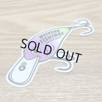 【B-SIDE LABEL STICKER】 Crank bait (PURPLE/GREEN) (BSL029)