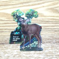 【B-SIDE LABEL STICKER】 Deer (Nature) (BSL017)