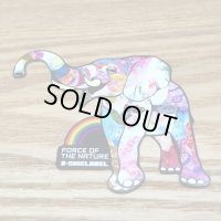 【B-SIDE LABEL STICKER】 Elephant (PINK) (BSL011)