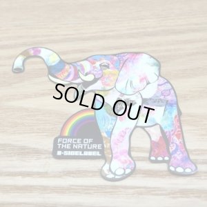 Photo1: 【B-SIDE LABEL STICKER】 Elephant (PINK) (BSL011)