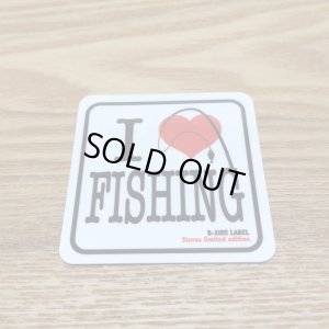 Photo1: 【B-SIDE LABEL STICKER】 I Love Fishing (BSL032)