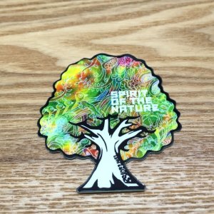 Photo1: 【B-SIDE LABEL STICKER】 Tree (WHITE) (BSL020)