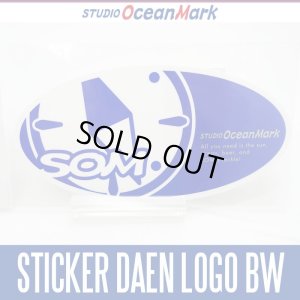 Photo1: 【STUDIO Ocean Mark】 SOM STICKER DAEN LOGO BW