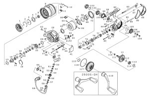 Photo1: [DAIWA] Genuine Spare Parts for 22 EXIST LT2000S-P Product code: 00061091 **Back-order (Shipping in 3-4 weeks after receiving order)