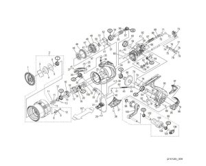 Photo1: [SHIMANO] Genuine Spare Parts for 19 VANQUISH 2500S Product Code: 039552 **Back-order (Shipping in 3-4 weeks after receiving order)