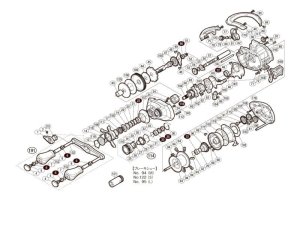 Photo1: [SHIMANO] Genuine Spare Parts for 12 ANTARES HG L Product code: 028389 **Back-order (Shipping in 3-4 weeks after receiving order)