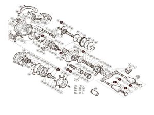 Photo1: [SHIMANO] Genuine Spare Parts for 12 ANTARES HG R Product code: 028372 **Back-order (Shipping in 3-4 weeks after receiving order)