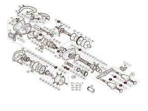 Photo1: [SHIMANO] Genuine Spare Parts for 12 ANTARES R Product code: 028358 **Back-order (Shipping in 3-4 weeks after receiving order)