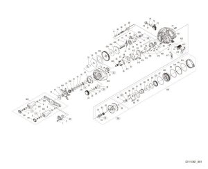 Photo1: [SHIMANO] Genuine Spare Parts for 22 Bantam XG L Product code: 044662 **Back-order (Shipping in 3-4 weeks after receiving order)