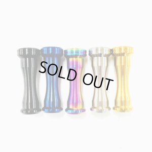 Photo1: [ZPI] Machine Cut Handle Knob 64 Titanium MCK64T