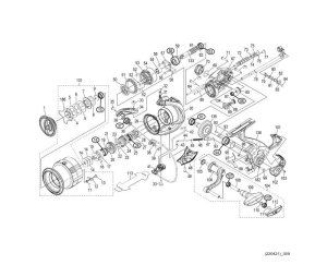 Photo1: [SHIMANO] Genuine Spare Parts for 19 VANQUISH 4000MHG Product Code: 039620 **Back-order (Shipping in 3-4 weeks after receiving order)