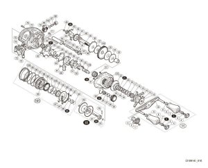 Photo1: [SHIMANO] Genuine Spare Parts for 18 Bantam MGL PG R Product code: 038555 **Back-order (Shipping in 3-4 weeks after receiving order)