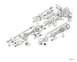 Photo1: [SHIMANO] Genuine Spare Parts for 18 Bantam MGL HG L Product code: 038586 **Back-order (Shipping in 3-4 weeks after receiving order)