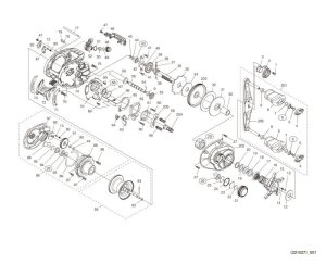 Photo1: [SHIMANO] Genuine Spare Parts for 23 SLX DC 70 HG Product code: 045621 **Back-order (Shipping in 3-4 weeks after receiving order)