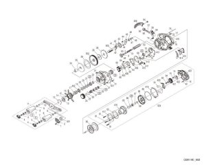 Photo1: [SHIMANO] Genuine Spare Parts for 22 SLX DC XT 71 HG Product code: 044716 **Back-order (Shipping in 3-4 weeks after receiving order)