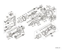 [SHIMANO] Genuine Spare Parts for 20 SLX DC 71 HG Product code: 041807 **Back-order (Shipping in 3-4 weeks after receiving order)