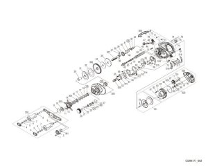 Photo1: [SHIMANO] Genuine Spare Parts for 22 CURADO DC 201XG Product code: 045041 **Back-order (Shipping in 3-4 weeks after receiving order)