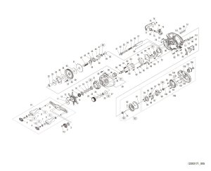 Photo1: [SHIMANO] Genuine Spare Parts for 22 ALDEBARAN BFS XG L Product code: 044013 **Back-order (Shipping in 3-4 weeks after receiving order)