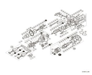 Photo1: [SHIMANO] Genuine Spare Parts for 16 ALDEBARAN BFS XG L Product code: 035165 **Back-order (Shipping in 3-4 weeks after receiving order)