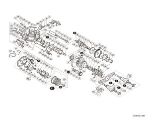 Photo1: [SHIMANO] Genuine Spare Parts for 16 ALDEBARAN BFS R Product code: 037879 **Back-order (Shipping in 3-4 weeks after receiving order)