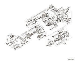 Photo1: [SHIMANO] Genuine Spare Parts for 16 CASITAS MGL 101HG Product code: 036162 **Back-order (Shipping in 3-4 weeks after receiving order)