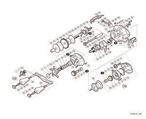 Photo1: [SHIMANO] Genuine Spare Parts for 16 CASITAS MGL 101 Product code: 036148 **Back-order (Shipping in 3-4 weeks after receiving order)