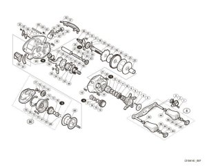 Photo1: [SHIMANO] Genuine Spare Parts for 16 CASITAS MGL 100 Product code: 036131 **Back-order (Shipping in 3-4 weeks after receiving order)