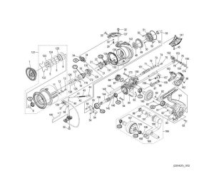 Photo1: [SHIMANO] Genuine Spare Parts for 21 TWIN POWER XD 4000HG Product Code: 042927 **Back-order (Shipping in 3-4 weeks after receiving order)