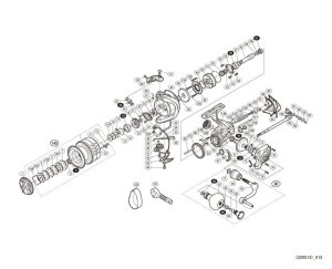 Photo1: [SHIMANO] Genuine Spare Parts for 17 TWIN POWER XD C5000XG Product Code: 037480 **Back-order (Shipping in 3-4 weeks after receiving order)