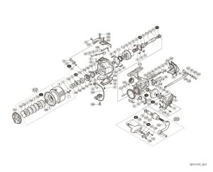 Photo1: [SHIMANO] Genuine Spare Parts for 15 TWIN POWER 4000HG Product Code: 033727 **Back-order (Shipping in 3-4 weeks after receiving order)