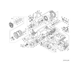 Photo1: [SHIMANO] Genuine Spare Parts for 20 TWIN POWER C3000MHG Product Code: 041418 **Back-order (Shipping in 3-4 weeks after receiving order)