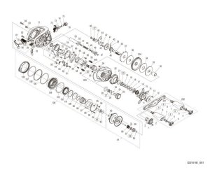 Photo1: [SHIMANO] Genuine Spare Parts for 23 Metanium 100XG RIGHT Product code: 046130 **Back-order (Shipping in 3-4 weeks after receiving order)