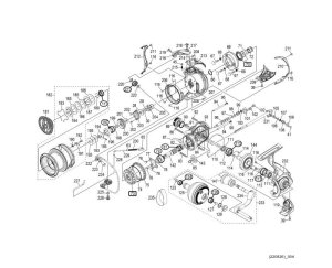 Photo1: [SHIMANO] Genuine Spare Parts for 21 TWIN POWER SW 4000XG Product Code: 042217 **Back-order (Shipping in 3-4 weeks after receiving order)