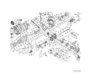 Photo1: [SHIMANO] Genuine Spare Parts for 21 TWIN POWER SW 14000XG Product Code: 042316 **Back-order (Shipping in 3-4 weeks after receiving order)