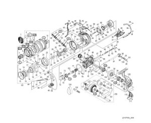 Photo1: [SHIMANO] Genuine Spare Parts for 21 TWIN POWER SW 8000PG Product Code: 042279 **Back-order (Shipping in 3-4 weeks after receiving order)