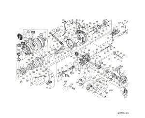 Photo1: [SHIMANO] Genuine Spare Parts for 21 TWIN POWER SW 14000PG Product Code: 043511 **Back-order (Shipping in 3-4 weeks after receiving order)