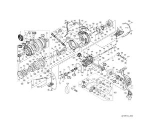 Photo1: [SHIMANO] Genuine Spare Parts for 21 TWIN POWER SW 10000HG Product Code: 042309 **Back-order (Shipping in 3-4 weeks after receiving order)