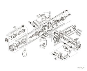 Photo1: [SHIMANO] Genuine Spare Parts for 15 TWIN POWER SW 5000HG Product Code: 033161 **Back-order (Shipping in 3-4 weeks after receiving order)