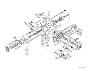 Photo1: [SHIMANO] Genuine Spare Parts for 15 TWIN POWER SW 4000XG Product Code: 033154 **Back-order (Shipping in 3-4 weeks after receiving order)