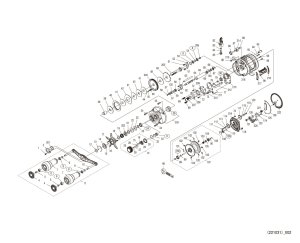 Photo1: [SHIMANO] Genuine Spare Parts for 23 CALCUTTA CONQUEST MD 301XGLH Product code: 045942 **Back-order (Shipping in 3-4 weeks after receiving order)