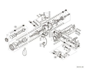 Photo1: [SHIMANO] Genuine Spare Parts for 15 TWIN POWER SW 6000XG Product Code: 037343 **Back-order (Shipping in 3-4 weeks after receiving order)