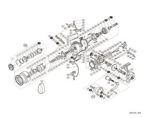 Photo1: [SHIMANO] Genuine Spare Parts for 15 TWIN POWER SW 6000PG Product Code: 033192 **Back-order (Shipping in 3-4 weeks after receiving order)