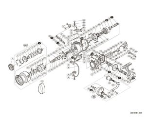 Photo1: [SHIMANO] Genuine Spare Parts for 15 TWIN POWER SW 6000HG Product Code: 033185 **Back-order (Shipping in 3-4 weeks after receiving order)