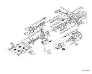 Photo1: [SHIMANO] Genuine Spare Parts for 18 ALDEBARAN MGL 31 Product code: 038784 **Back-order (Shipping in 3-4 weeks after receiving order)