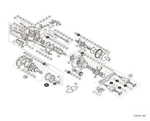 Photo1: [SHIMANO] Genuine Spare Parts for 18 ALDEBARAN MGL 30 HG Product code: 038791 **Back-order (Shipping in 3-4 weeks after receiving order)