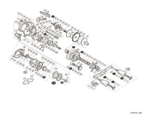 Photo1: [SHIMANO] Genuine Spare Parts for 16 Metanium MGL XG RIGHT Product code: 035349 **Back-order (Shipping in 3-4 weeks after receiving order)