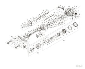 Photo1: [SHIMANO] Genuine Spare Parts for 22 Metanium SHALLOW EDITION XG L Product code: 044822 **Back-order (Shipping in 3-4 weeks after receiving order)