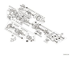 Photo1: [SHIMANO] Genuine Spare Parts for 16 Metanium MGL RIGHT Product code: 035301 **Back-order (Shipping in 3-4 weeks after receiving order)