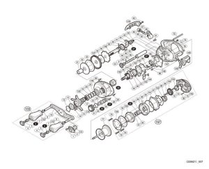 Photo1: [SHIMANO] Genuine Spare Parts for 17 Scorpion DC 101HG Product code: 036629 **Back-order (Shipping in 3-4 weeks after receiving order)